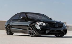 Mercedes-AMG S63 Gloss Black by Boden Autohaus on Vossen Wheels (CV10) '2019